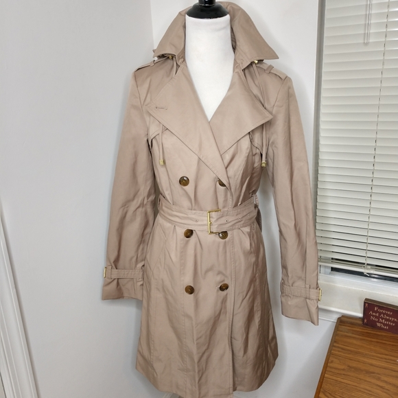 Cole Haan Jackets & Blazers - Cole Haan Chic Tan Double Breasted Trench Coat
